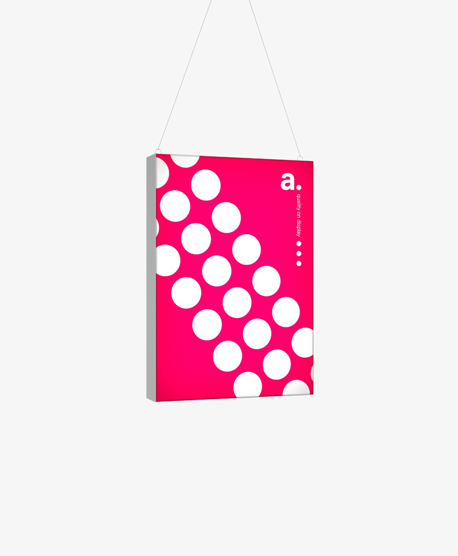 Hanging Lightbox Frame 70 x 100 cm | Displaymaterial & Mässprodukter > Lightboxes