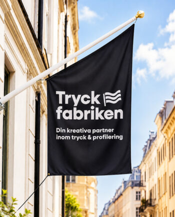 Fasadflagga XL med tryck