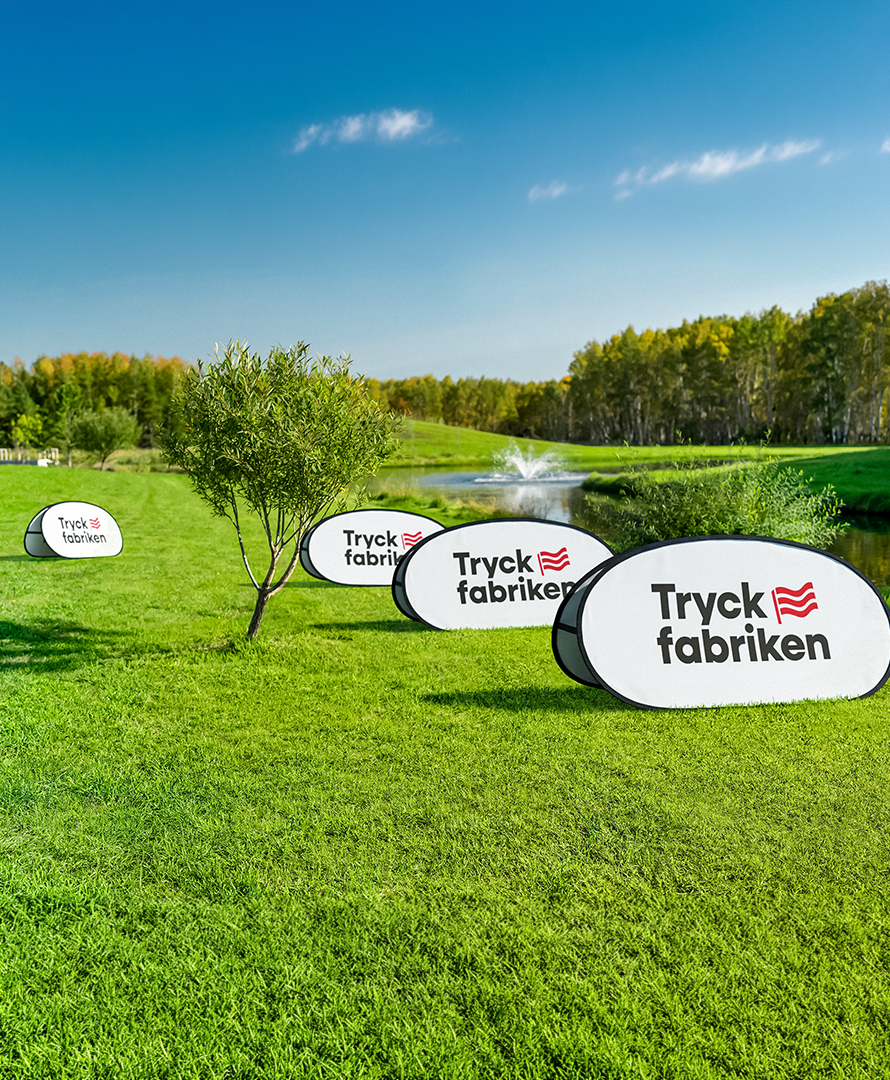Popup-banderoll - Oval
